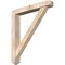 Ekena Millwork Traditional Arts and Crafts Smooth Bracket w/ Offset Brace, Douglas Fir, 5 1/2"W x 36"D x 40"H BKT0604X36X40TRA03SDF - alternate 1